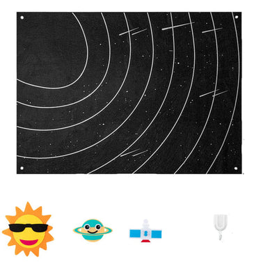 Aventura Planetaria | Descubre el Universo - Tablero Educativo de Fieltro para Niños